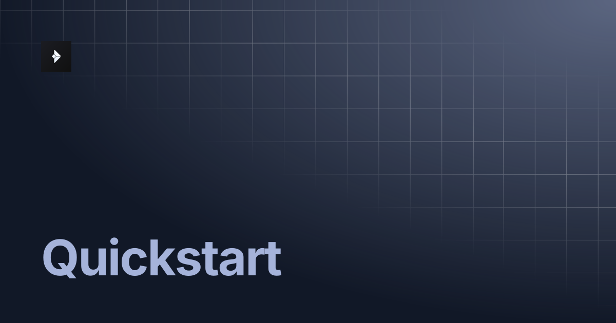 Quickstart | Syncrone Docs